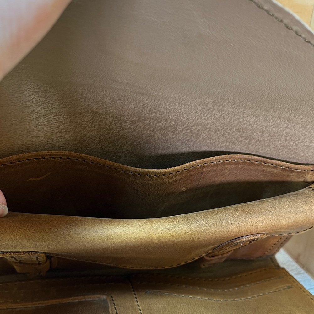 EUC Saddleback Leather Co Trifold Rustic Brown Tobacco Leather Wallet - Picture 7 of 17